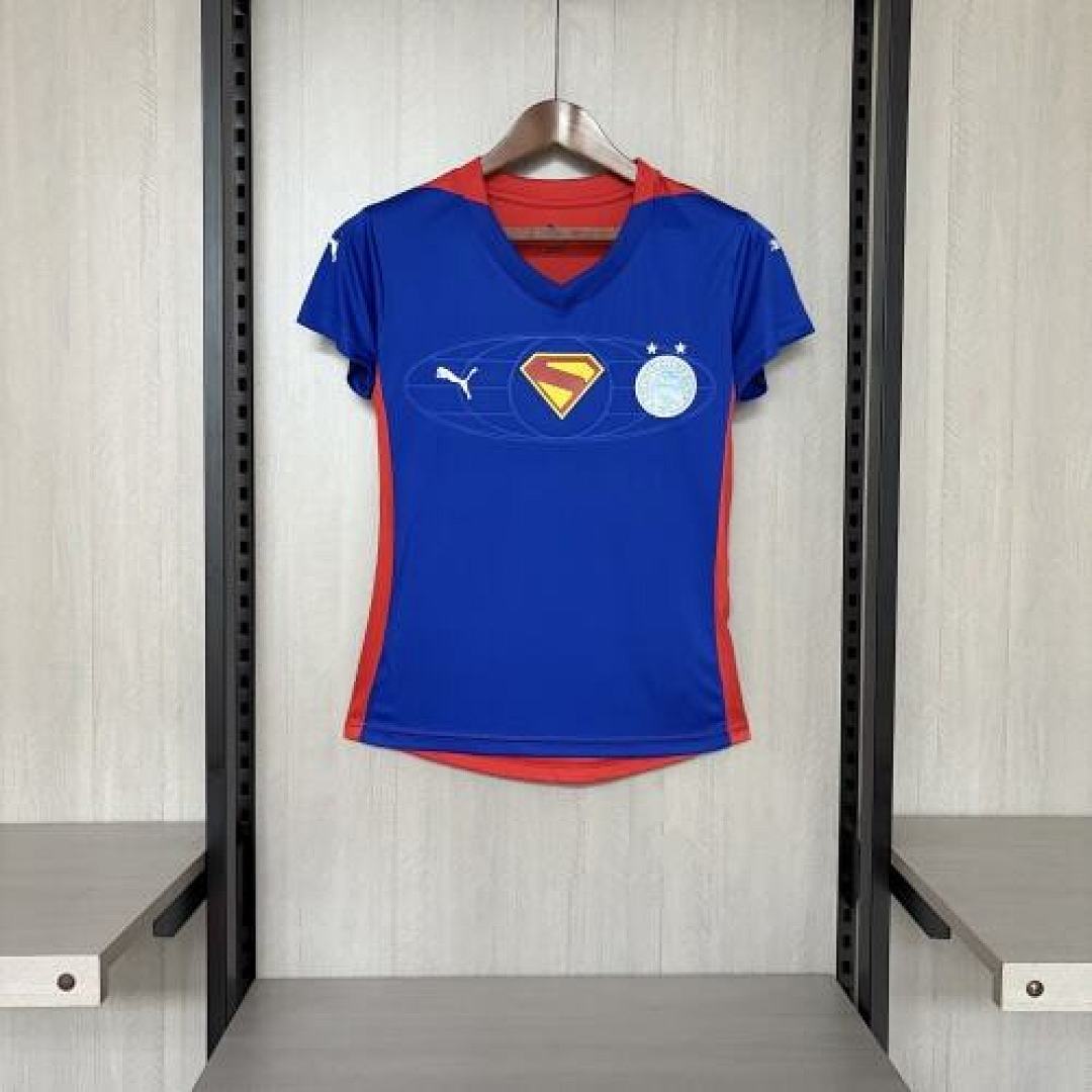 Camisa Bahia 2025/26 - Feminina Edição Especial Superman (Collab Oficial)