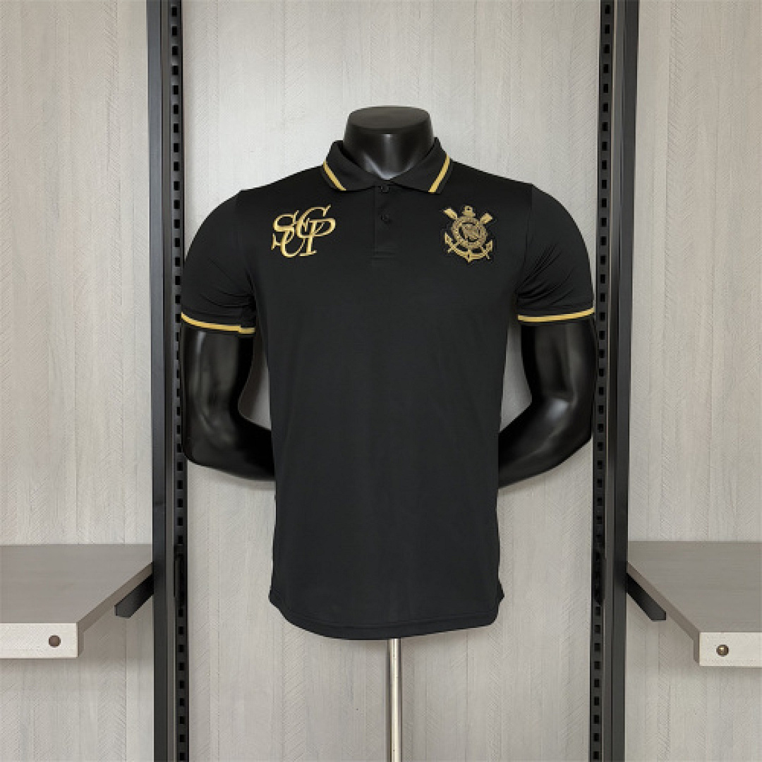 25-26 Corinthians POLO Black Jersey S-XXL