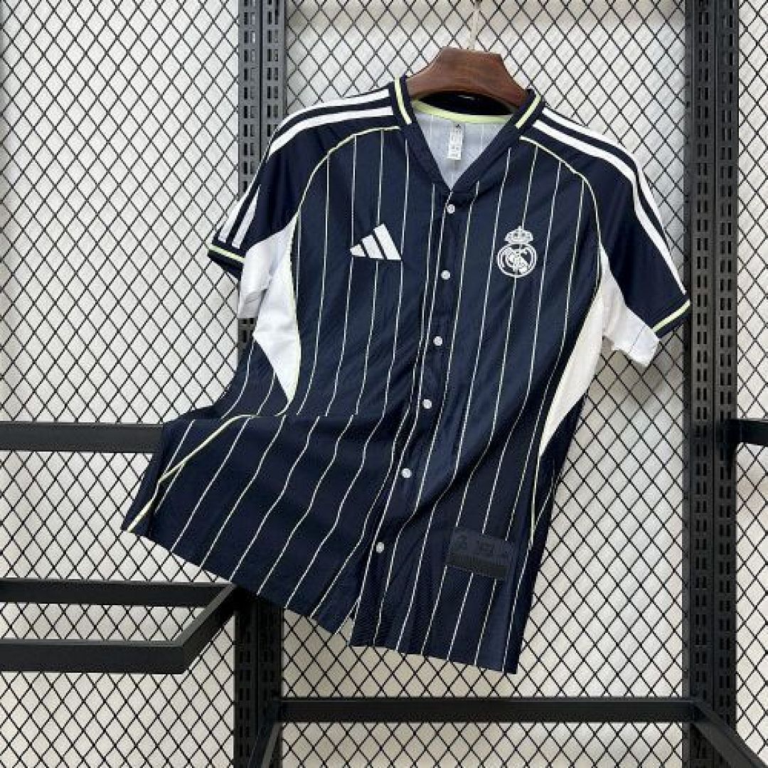 25-26 Real Madrid Baseball Uniform S-XXL